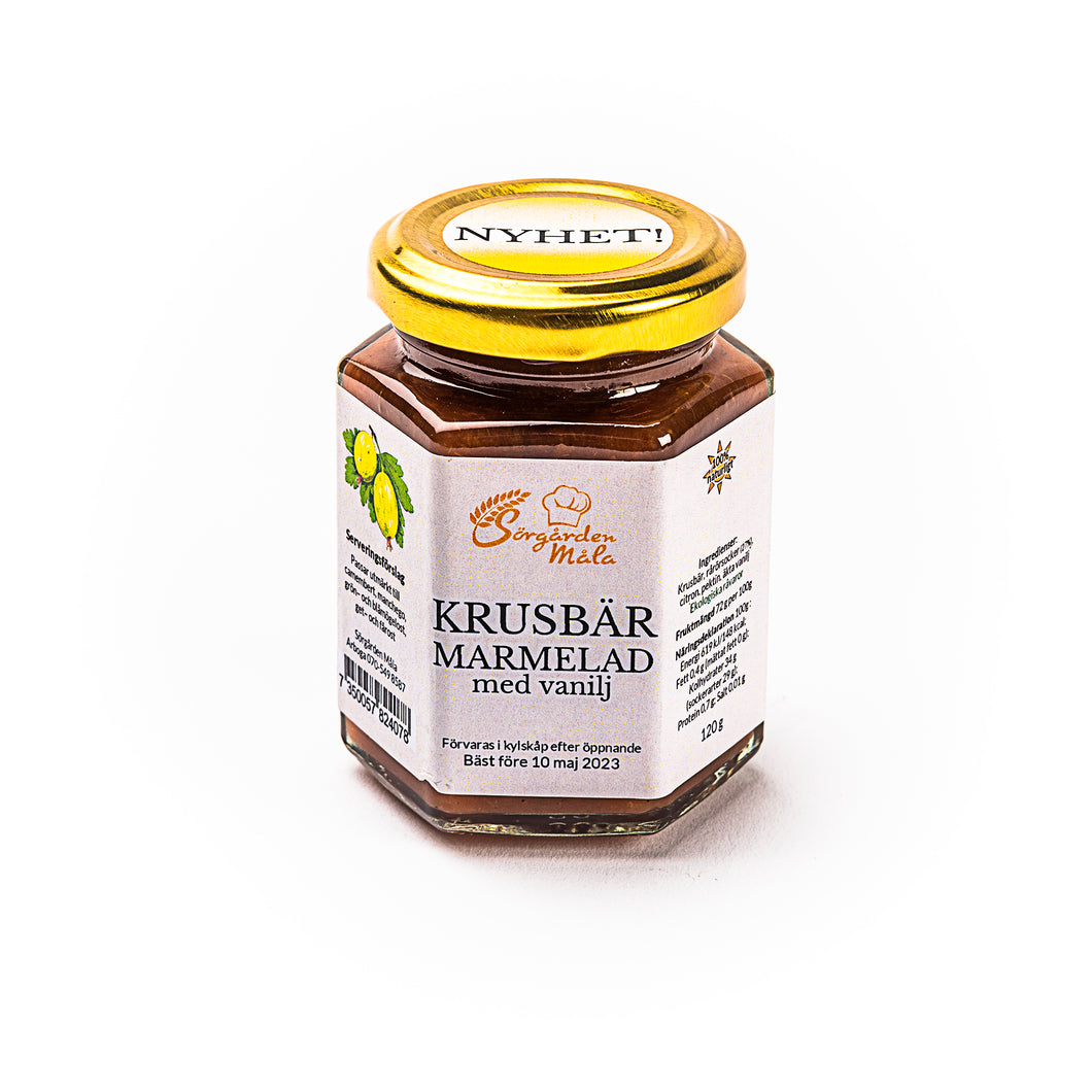 Gooseberry Jam with vanilla - a magical amber-pink jam