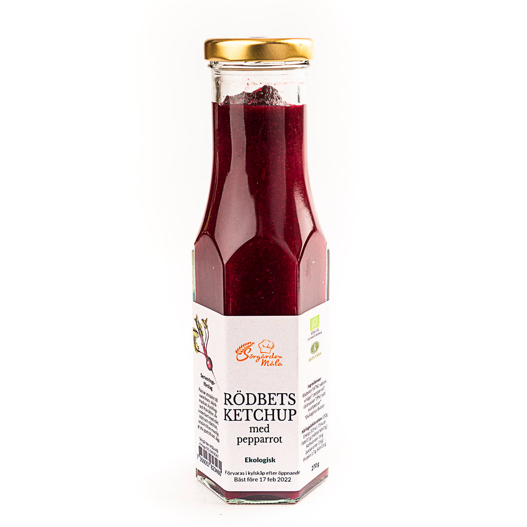 Beetroot ketchup with horseradish - the new star among sauces