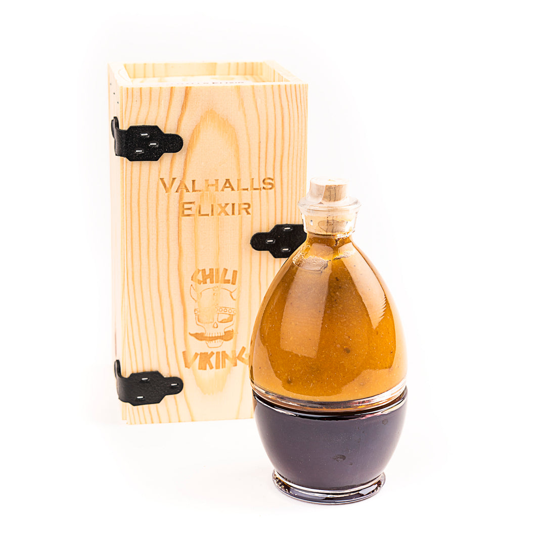 Valhalls Elixir - Swedish Gold - presentförpackning med chilisåser med läckra svenska smaker
